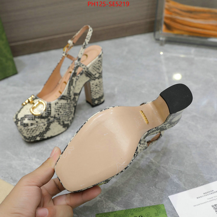 Women Shoes-Gucci,replica 1:1 high quality ID: SE5219,$: 125USD