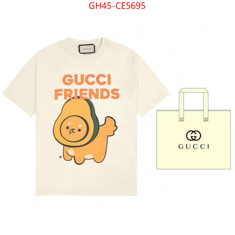 Clothing-Gucci,what is a 1:1 replica ID: CE5695,$: 45USD