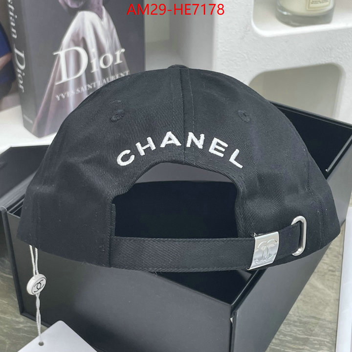 Cap (Hat)-Chanel,aaaaa replica designer ID: HE7178,$: 29USD