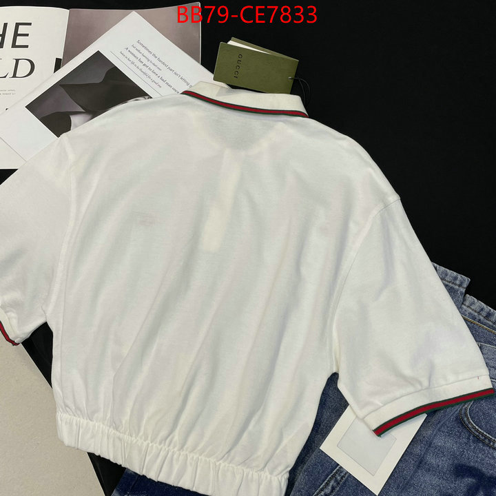 Clothing-Gucci,what is top quality replica ID: CE7833,$: 79USD