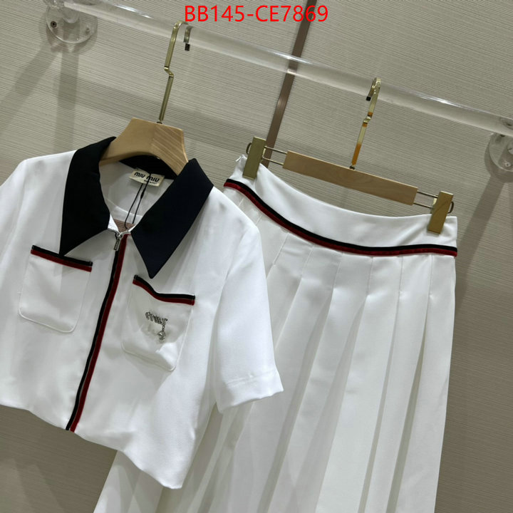 Clothing-MIU MIU,top designer replica ID: CE7869,$: 145USD