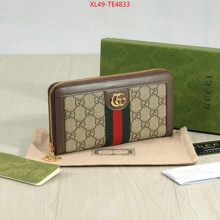 Gucci Bags(4A)-Wallet-,replica 1:1 high quality ID: TE4833,$: 49USD