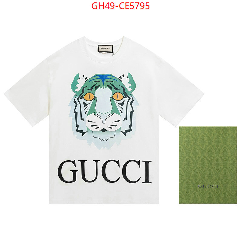 Clothing-Gucci,designer fake ID: CE5795,$: 49USD