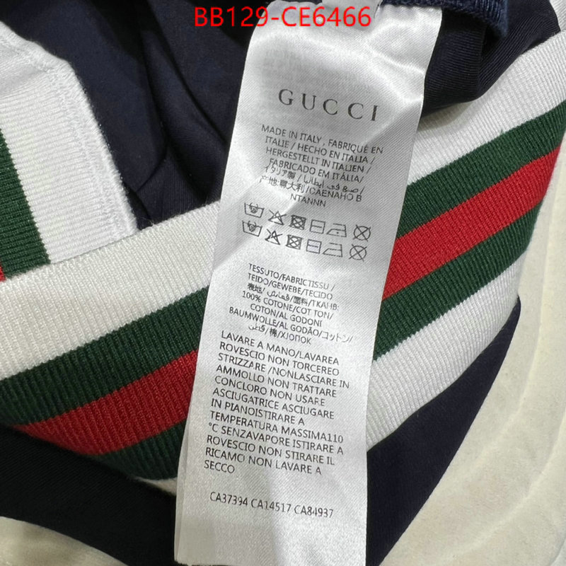 Clothing-Gucci,knockoff ID: CE6466,$: 129USD