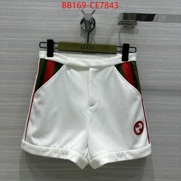 Clothing-Gucci,designer ID: CE7843,$: 169USD