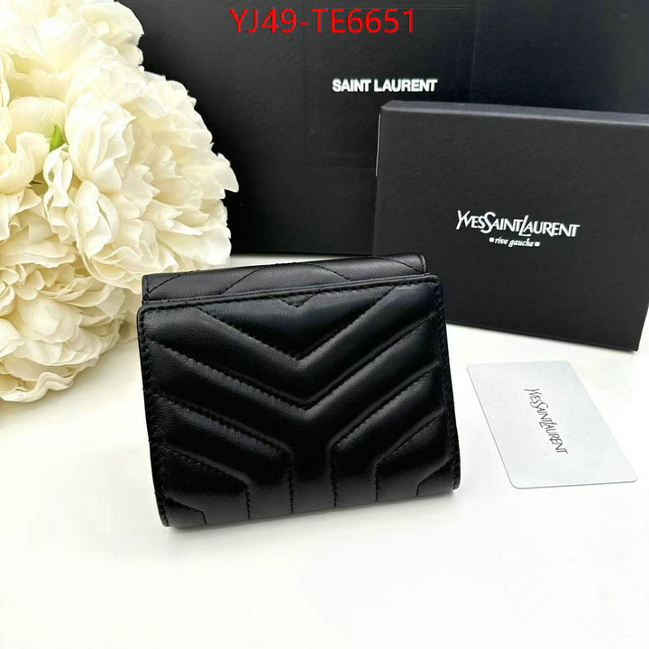 YSL Bag(4A)-Wallet-,top designer replica ID: TE6651,$: 49USD