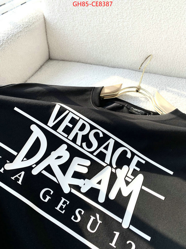Clothing-Versace,cheap replica ID: CE8387,$: 85USD