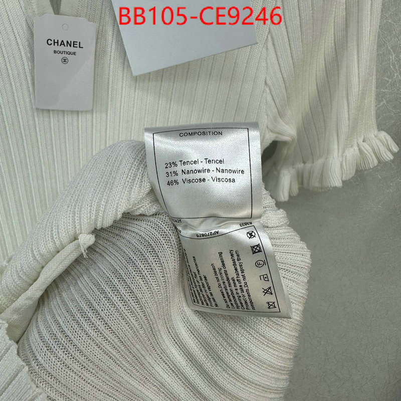Clothing-Chanel,how to start selling replica ID: CE9246,$: 105USD