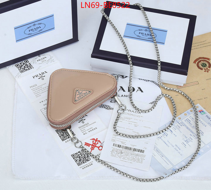 Prada Bags(4A)-Diagonal-,high quality ID: BE8522,$: 69USD