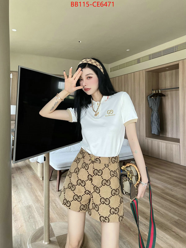 Clothing-Gucci,replica best ID: CE6471,$: 115USD