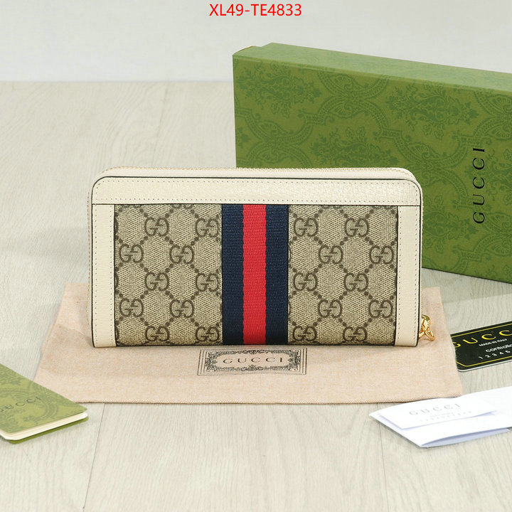 Gucci Bags(4A)-Wallet-,replica 1:1 high quality ID: TE4833,$: 49USD