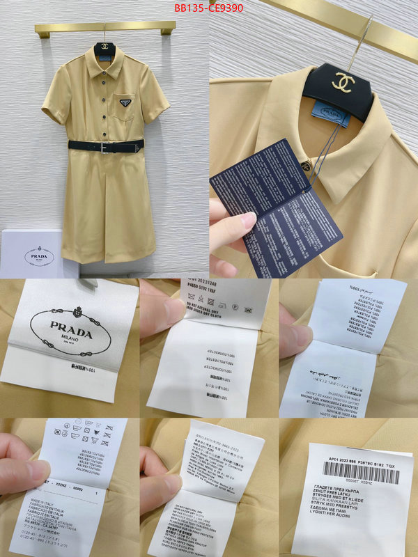 Clothing-Prada,practical and versatile replica designer ID: CE9390,$: 135USD