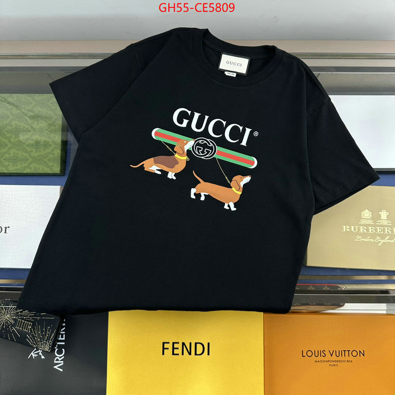 Clothing-Gucci,best wholesale replica ID: CE5809,$: 55USD