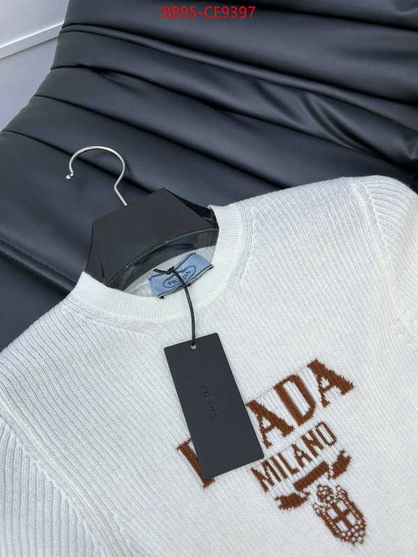 Clothing-Prada,2023 perfect replica designer ID: CE9397,$: 95USD