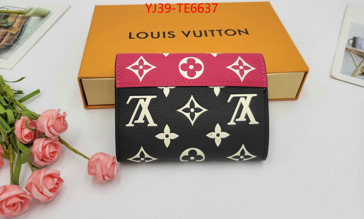 LV Bags(4A)-Wallet,sell online luxury designer ID: TE6637,$: 39USD