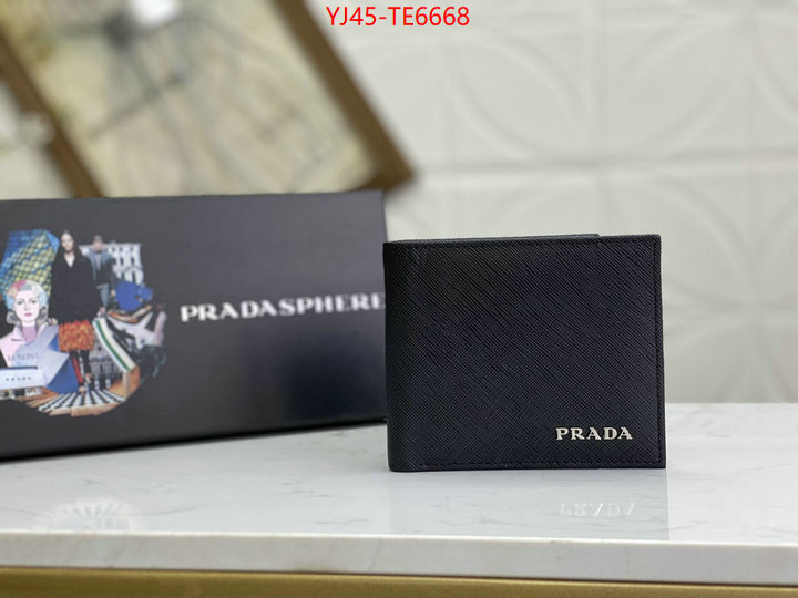 Prada Bags(4A)-Wallet,where to find the best replicas ID: TE6668,$: 45USD