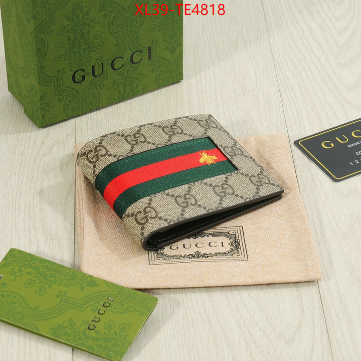 Gucci Bags(4A)-Wallet-,high quality replica designer ID: TE4818,$: 39USD