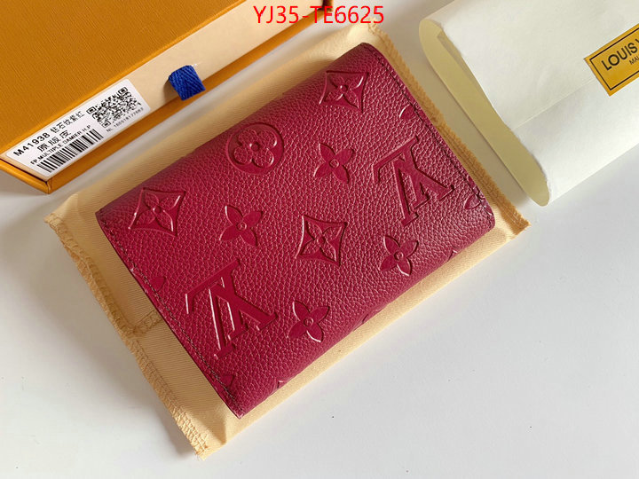 LV Bags(4A)-Wallet,highest quality replica ID: TE6625,$: 35USD