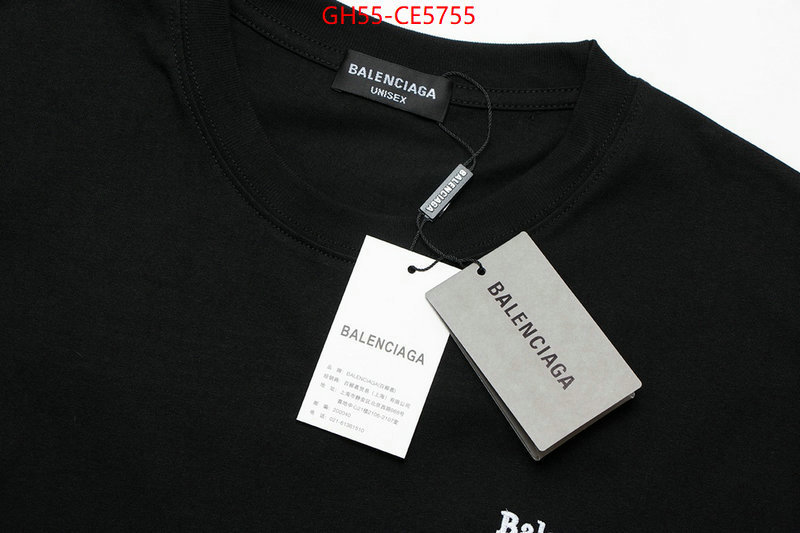 Clothing-Balenciaga,top quality replica ID: CE5755,$: 55USD