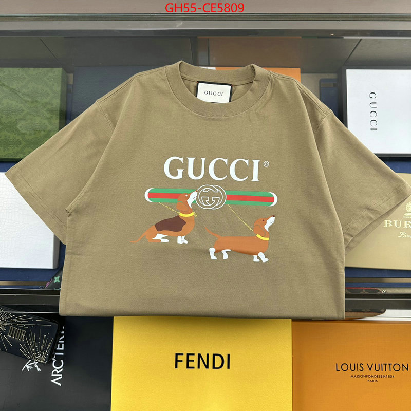 Clothing-Gucci,best wholesale replica ID: CE5809,$: 55USD