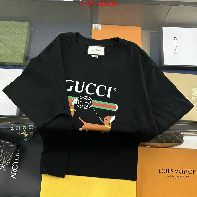 Clothing-Gucci,best wholesale replica ID: CE5809,$: 55USD