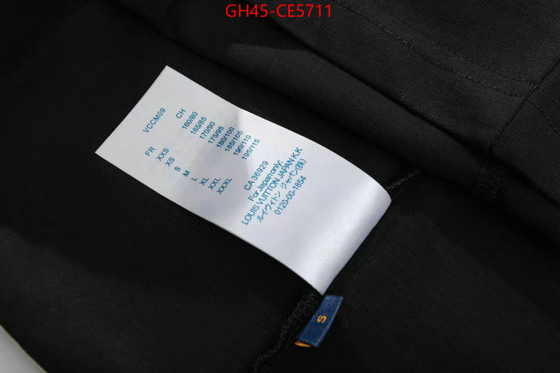 Clothing-LV,designer fashion replica ID: CE5711,$: 45USD