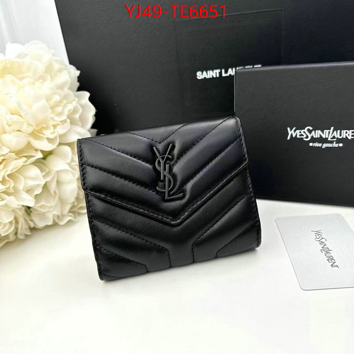 YSL Bag(4A)-Wallet-,top designer replica ID: TE6651,$: 49USD