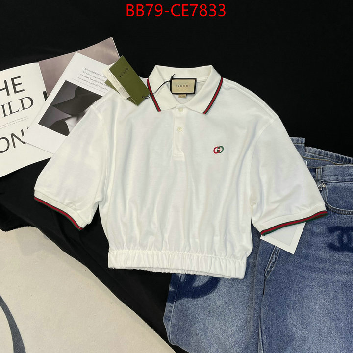 Clothing-Gucci,what is top quality replica ID: CE7833,$: 79USD