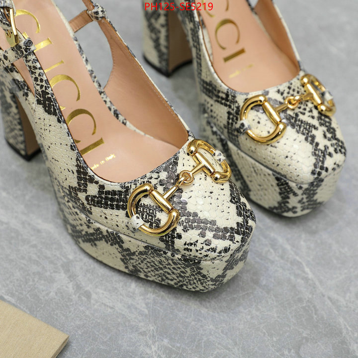 Women Shoes-Gucci,replica 1:1 high quality ID: SE5219,$: 125USD