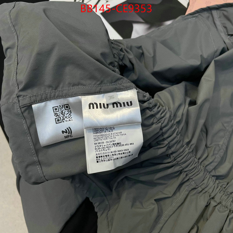 Clothing-MIU MIU,where to buy the best replica ID: CE9353,$: 145USD