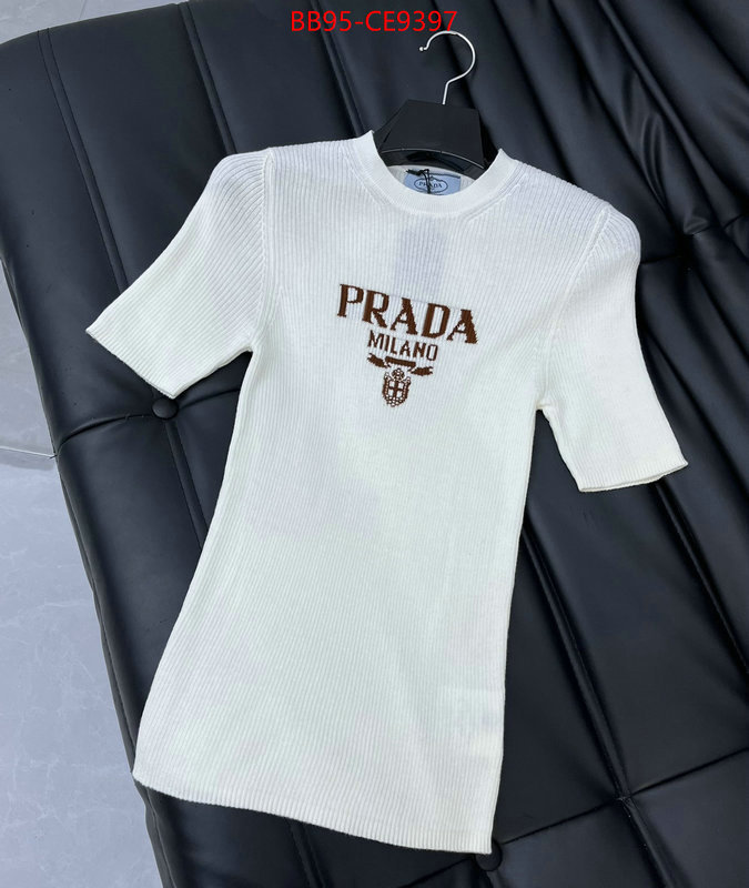 Clothing-Prada,2023 perfect replica designer ID: CE9397,$: 95USD