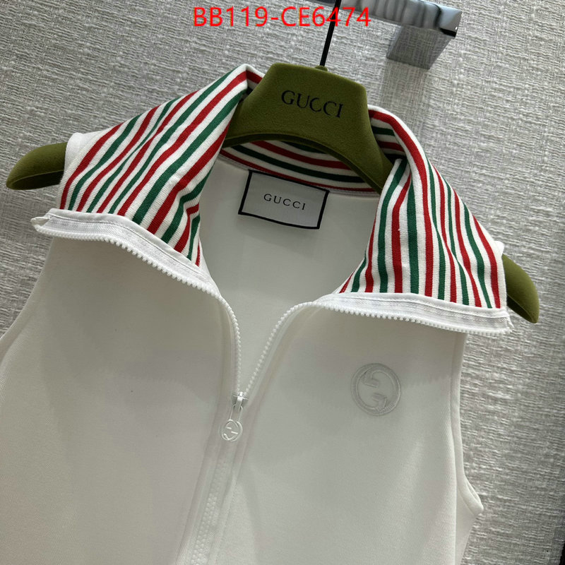 Clothing-Gucci,designer fake ID: CE6474,$: 119USD