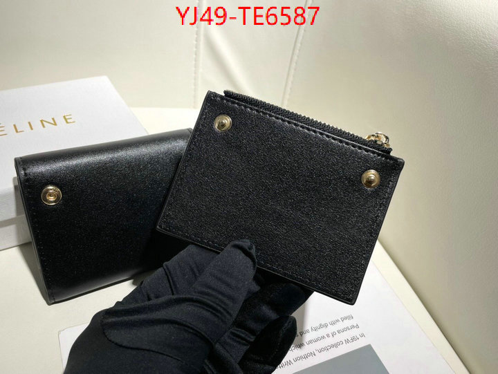 CELINE Bags(4A)-Wallet,aaaaa replica ID: TE6587,$: 49USD