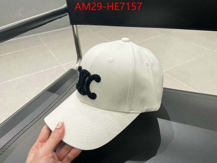 Cap (Hat)-Celine,cheap replica designer ID: HE7157,$: 29USD