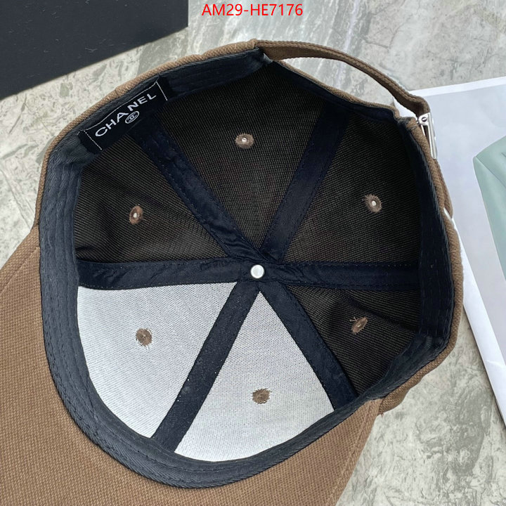 Cap (Hat)-Chanel,mirror copy luxury ID: HE7176,$: 29USD