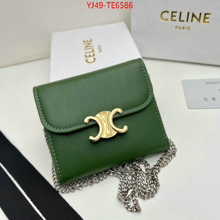 CELINE Bags(4A)-Wallet,first top ID: TE6586,$: 49USD