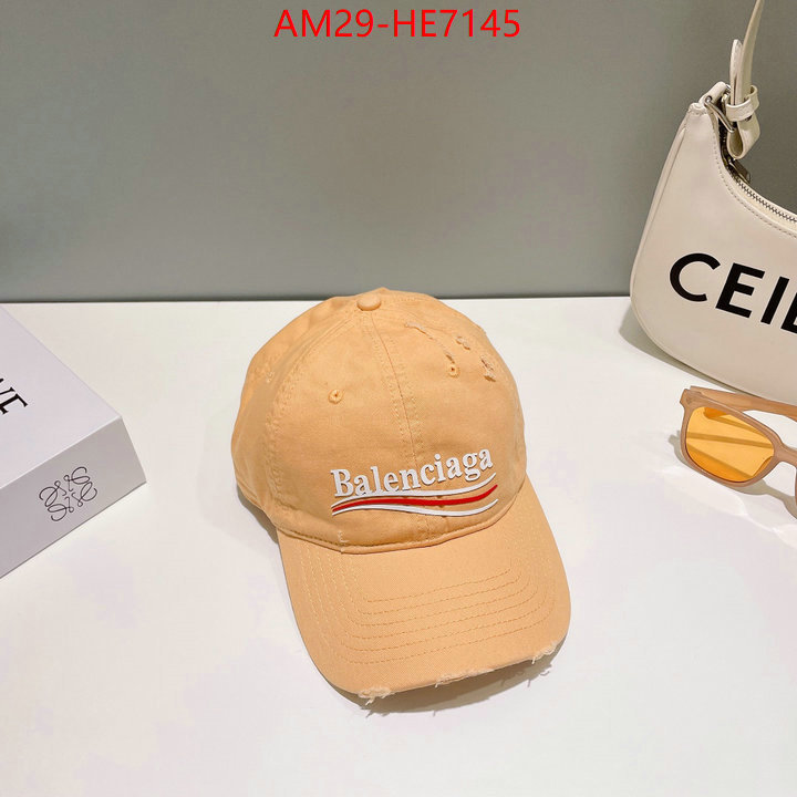 Cap (Hat)-Balenciaga,top fake designer ID: HE7145,$: 29USD