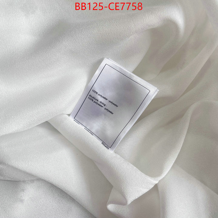 Clothing-Chanel,designer high replica ID: CE7758,$: 125USD