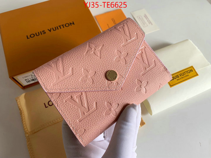 LV Bags(4A)-Wallet,highest quality replica ID: TE6625,$: 35USD