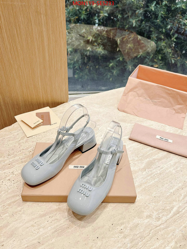 Women Shoes-Miu Miu,luxury cheap ID: SE5233,$: 119USD