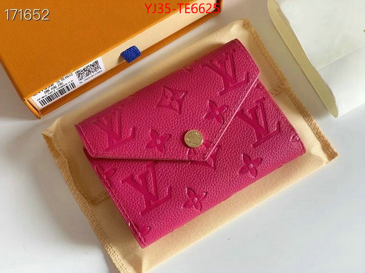 LV Bags(4A)-Wallet,highest quality replica ID: TE6625,$: 35USD