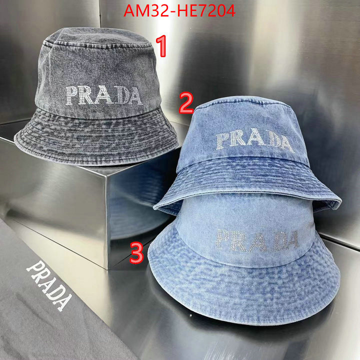 Cap (Hat)-Prada,aaaaa class replica ID: HE7204,$: 32USD