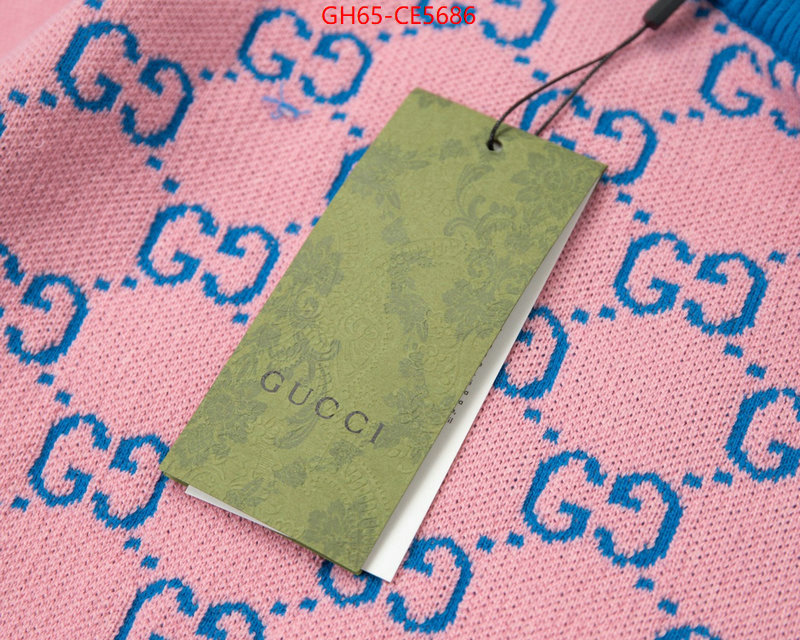 Clothing-Gucci,1:1 ID: CE5686,$: 65USD