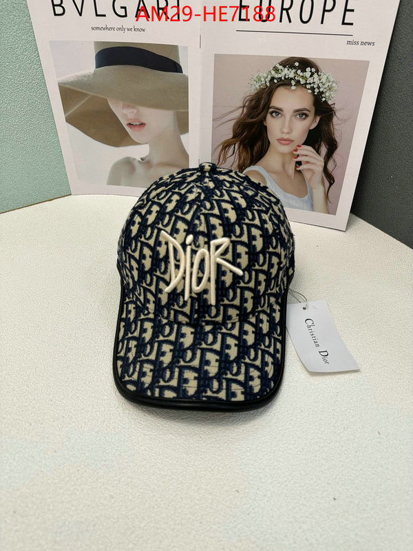Cap (Hat)-Dior,aaaaa+ replica ID: HE7188,$: 29USD