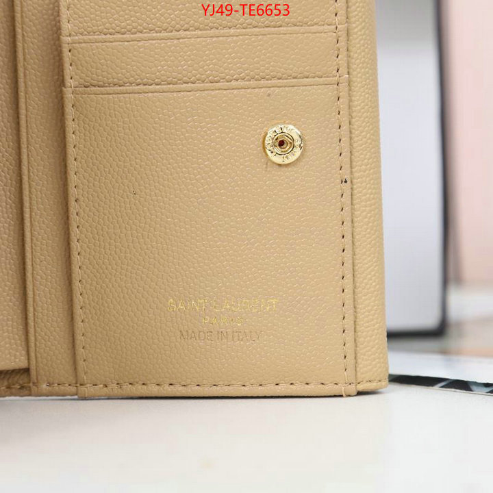 YSL Bag(4A)-Wallet-,high quality aaaaa replica ID: TE6653,$: 49USD