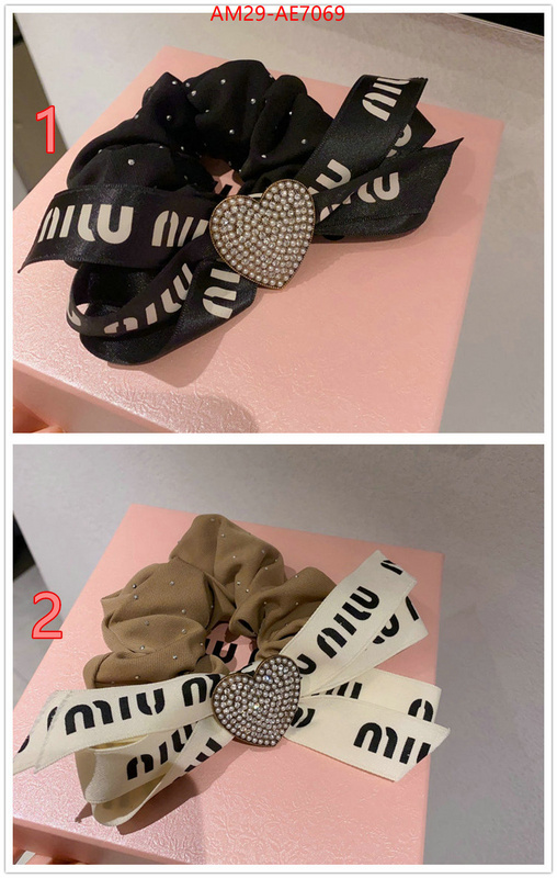 Hair band-MIU MIU,luxury cheap replica ID: AE7069,$: 29USD