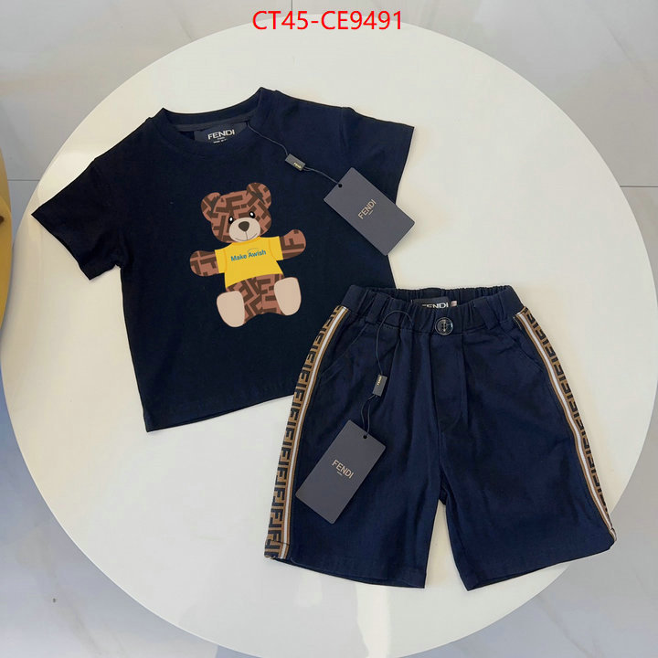 Kids clothing-Fendi,store ID: CE9491,$: 45USD