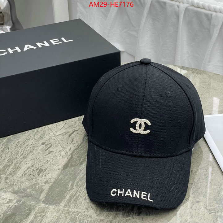 Cap (Hat)-Chanel,mirror copy luxury ID: HE7176,$: 29USD