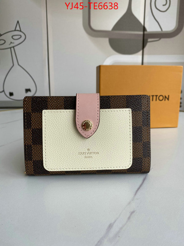 LV Bags(4A)-Wallet,best knockoff ID: TE6638,$: 45USD