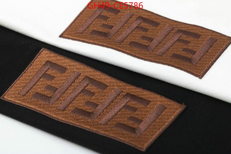 Clothing-Fendi,exclusive cheap ID: CE5786,$: 49USD